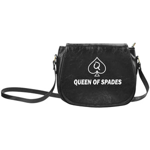 Queen of Spades Handbag QOS BBC Classic Saddle Bag Snow Bunny Gift Accessory Pawg (Model1648)(Big)