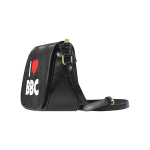 I Love BBC Handbag QOS Classic Saddle Bag Queen of Spades Snowbunny Pawg Snow Bunnies(Model1648)(Big)