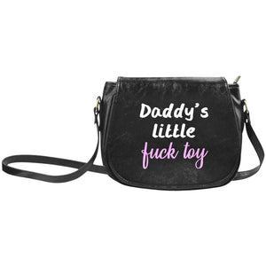 DDLG Daddys Little Fuck Toy Handbag Classic Saddle Bag Sugar Daddy Dom bdsm yes daddy brat gift(Model1648)(Big)