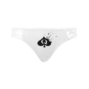 Queen Spades Panties QoS BBC Lingerie Lace Underwear Tanga Style Queen of Spades