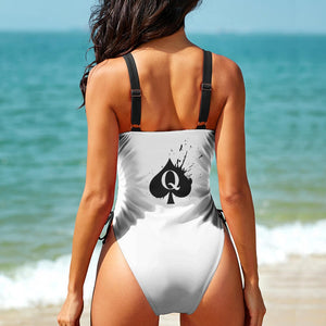 Queen of Spades Swimsuit QOS Swimwear One Piece Swimsuit BBC