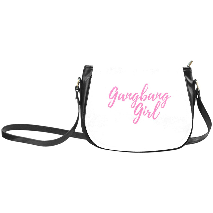 GangBang Girl Handbag Classic Saddle Bag Slutty Whore Gang Bang Group Fuck Swinger Orgy (Model1648)(Big)