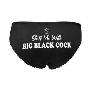 QOS Queen of Spades Stuff Me With Big Black Cock High-cut BBC Briefs (Model L14)