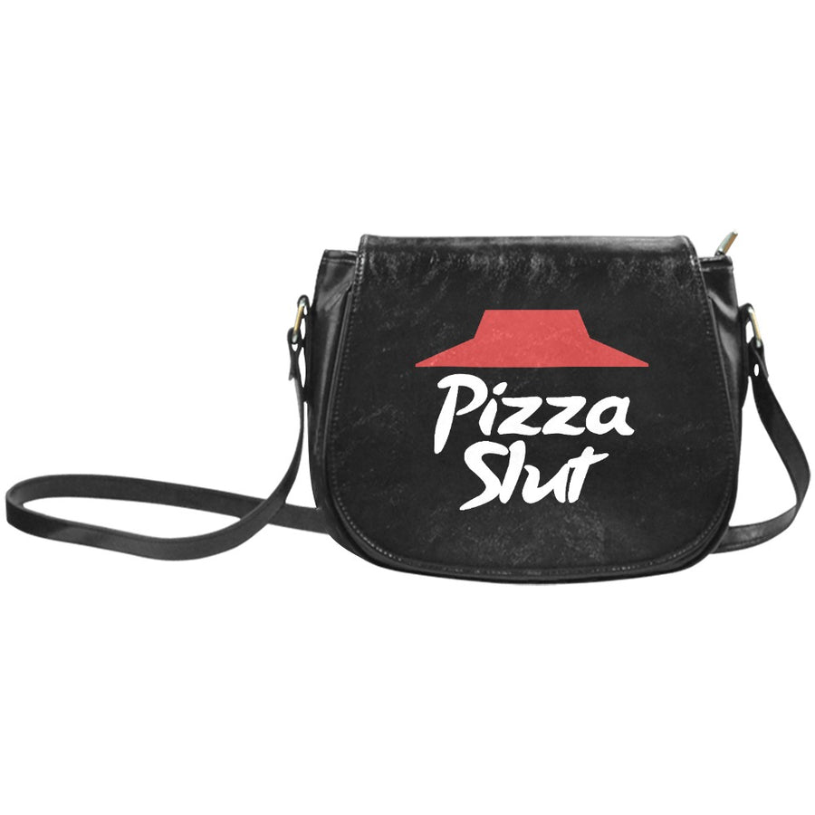 Pizza Slut Handbag Pizza Lover Funny Slutty Classic Saddle Bag (Model1648)(Big)
