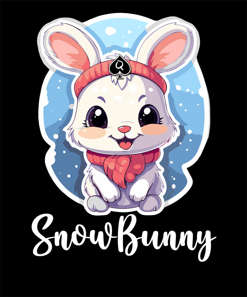 Snowbunny Tube Top Snow Bunny Shirt BBC QOS Queen of Spades Cropped tee wrap