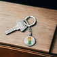 Upside Down Pineapple Keychain Swingers Secret Symbol Keyring