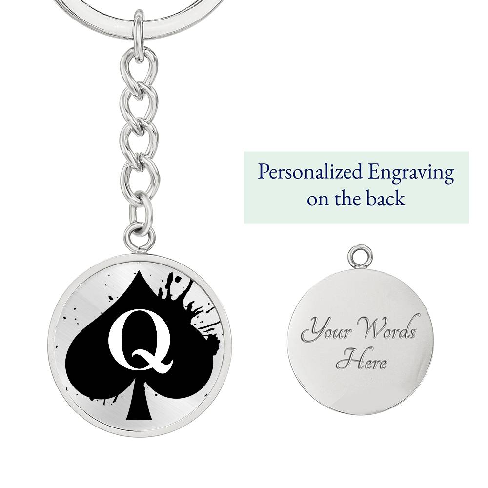 Queen of Spades Keychain QOS BBC Snowbunny Accessories Pawg Gift Keyring