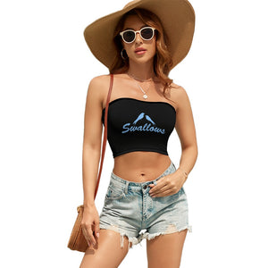 Swallows Tube Top Sexual Innuendo Double Meaning Cropped Tee Clothing