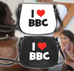 I Love BBC Handbag QOS Classic Saddle Bag Queen of Spades Snowbunny Pawg Snow Bunnies(Model1648)(Big)