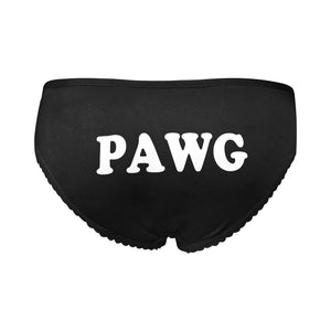 PAWG Underwear QOS Briefs Queen of Spades Phat Ass White Girl BBC Panties Black Dick Addict Gift Clothing (Model L14)