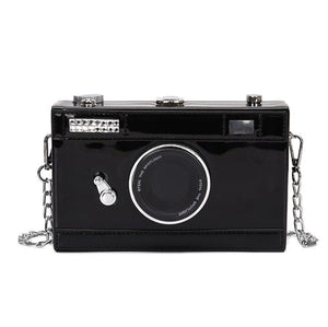 SLR Vintage Camera Shaped Handbag Unique Retro Purse Stylish Clutch Mini Womens Bag Gift For Photographer Woman