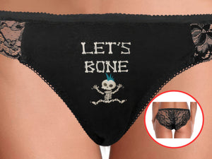 Lets Bone Gothic Panties Punk Skeleton