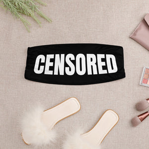 Censored Wrap chest Tube Top Sexy Big Boobs Breasts Tease Clothing Cropped Bandeau