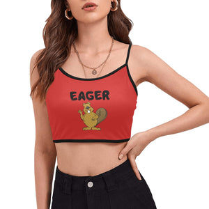 Eager Beaver Crop Top With Straps
