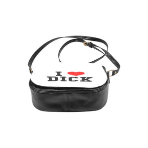 I Love Dick Handbag Classic Saddle Bag I Heart Dick Richard (Model1648)(Big)