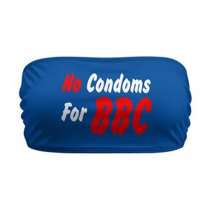 No Condoms For BBC QOS Wrap chest Tube Top Queen of Spades Bandeau Shirt Clothing