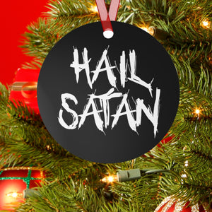 Hail Satan Christmas Tree Ornament Satanic Xmas Gothic Decorations