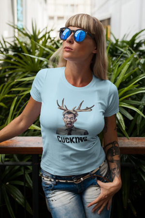 Cuckold Shirt Cucking Unisex T-Shirt, Swinger Lifestyle Hot Wife Swap Hall Pass Antlers Horns