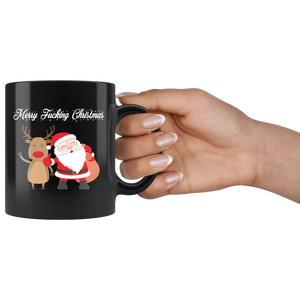 Merry Fucking Christmas - Black Mug
