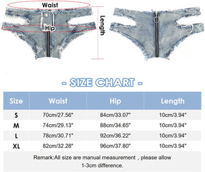 Slutty Denim Shorts Sexy Womens Hot Pants Frayed Low Waist Clothing Distressed Ripped Hole