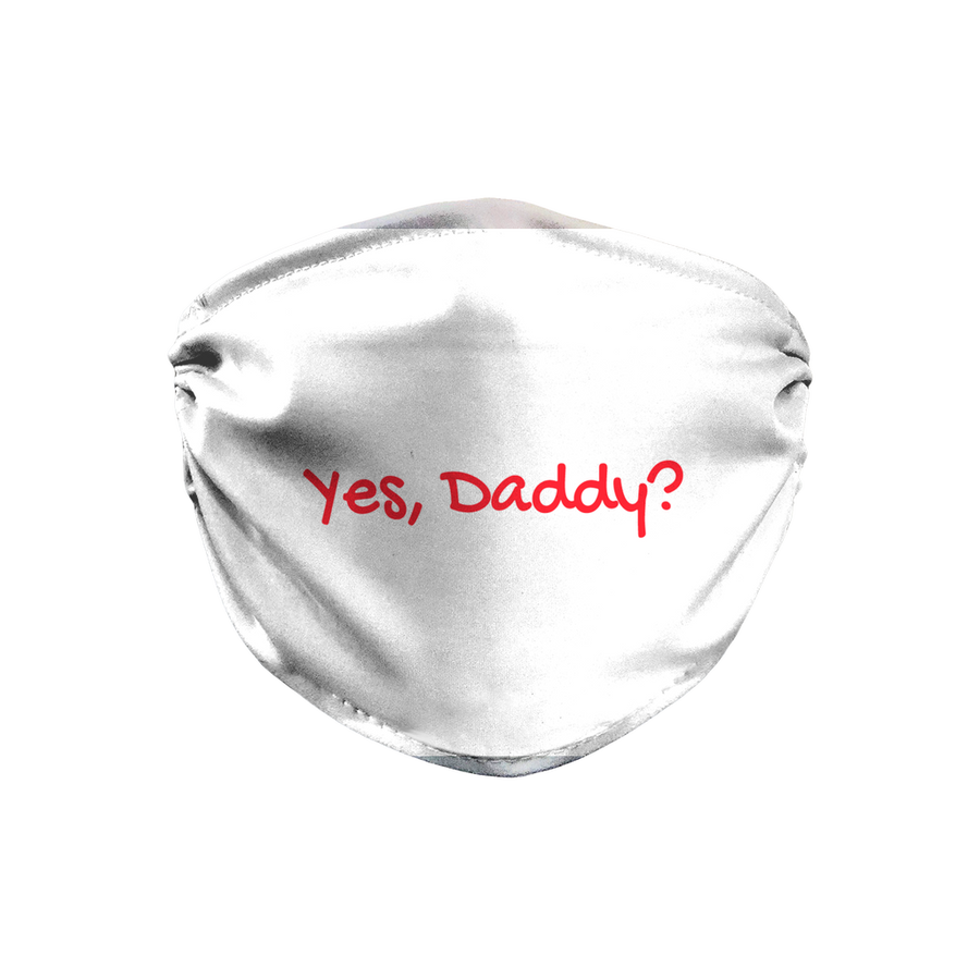 yes daddy white Sublimation Face Mask
