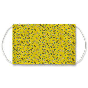 little cocks yellow Sublimation Face Mask