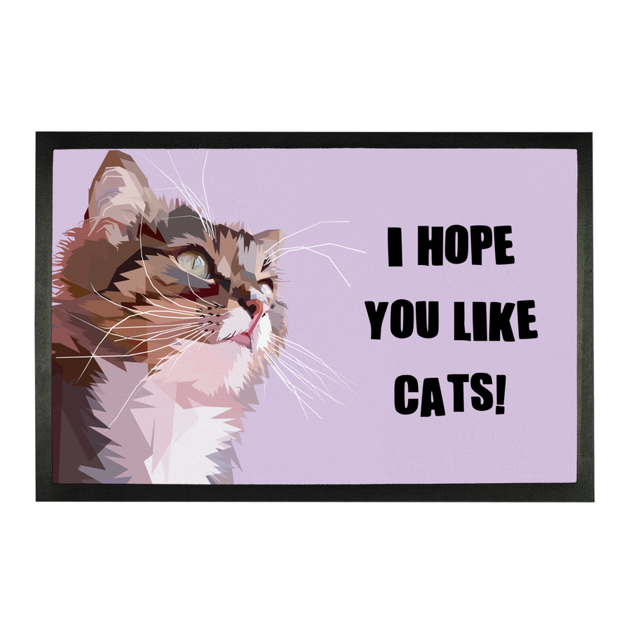 I Hope You Like Cats - Doormat