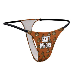 Scat Whore Ladies Sexy Thin Thong