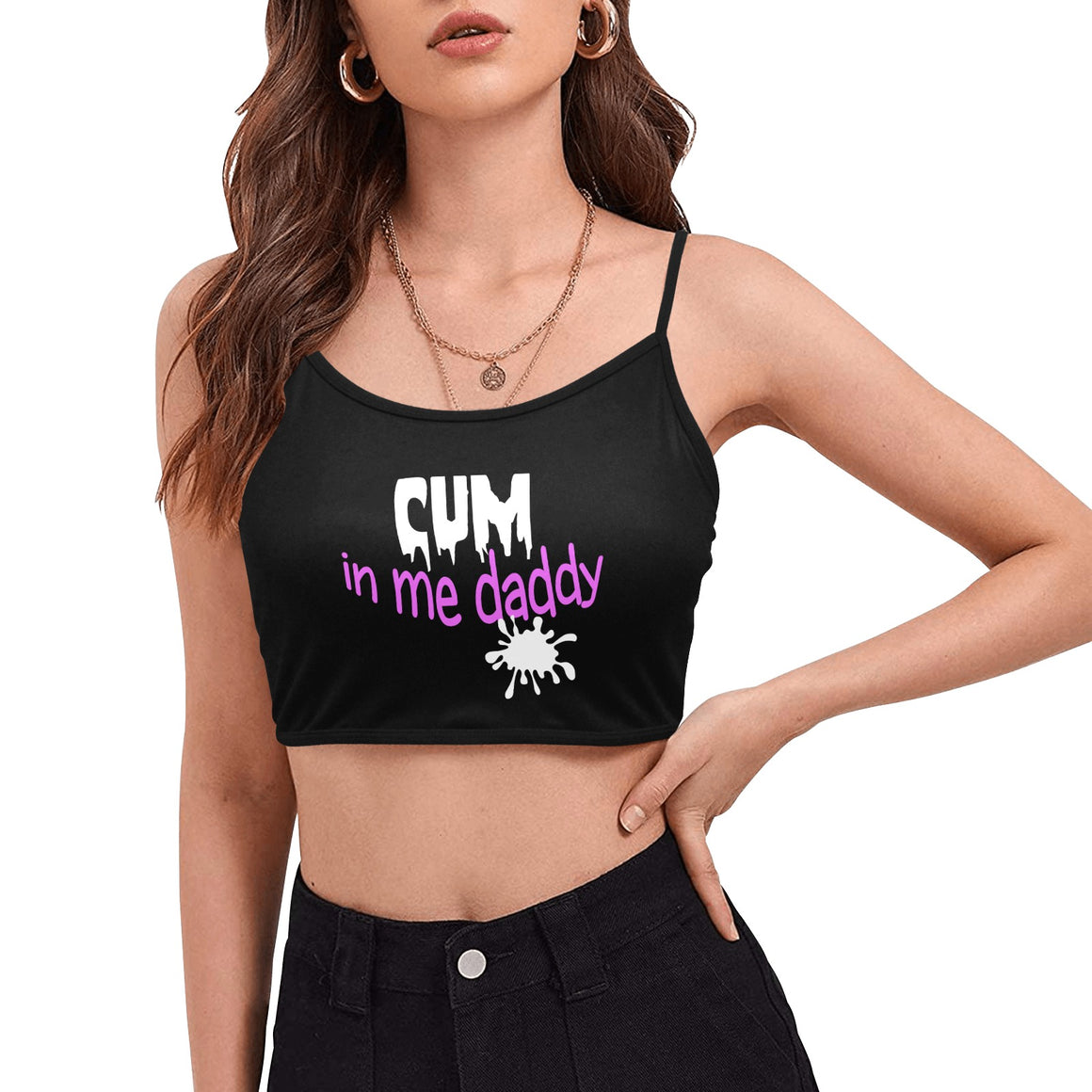 DDLG Crop Top Shirt Cum In Me Daddy Dom Little Girl Age Play Little Space Clothing