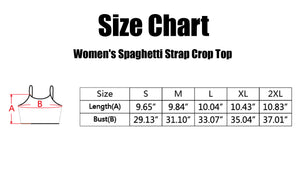 I Love Anal Women's Spaghetti Strap Crop Top