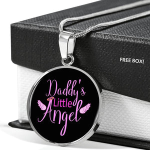 Daddy's Little Angel - Round DDLG Necklace