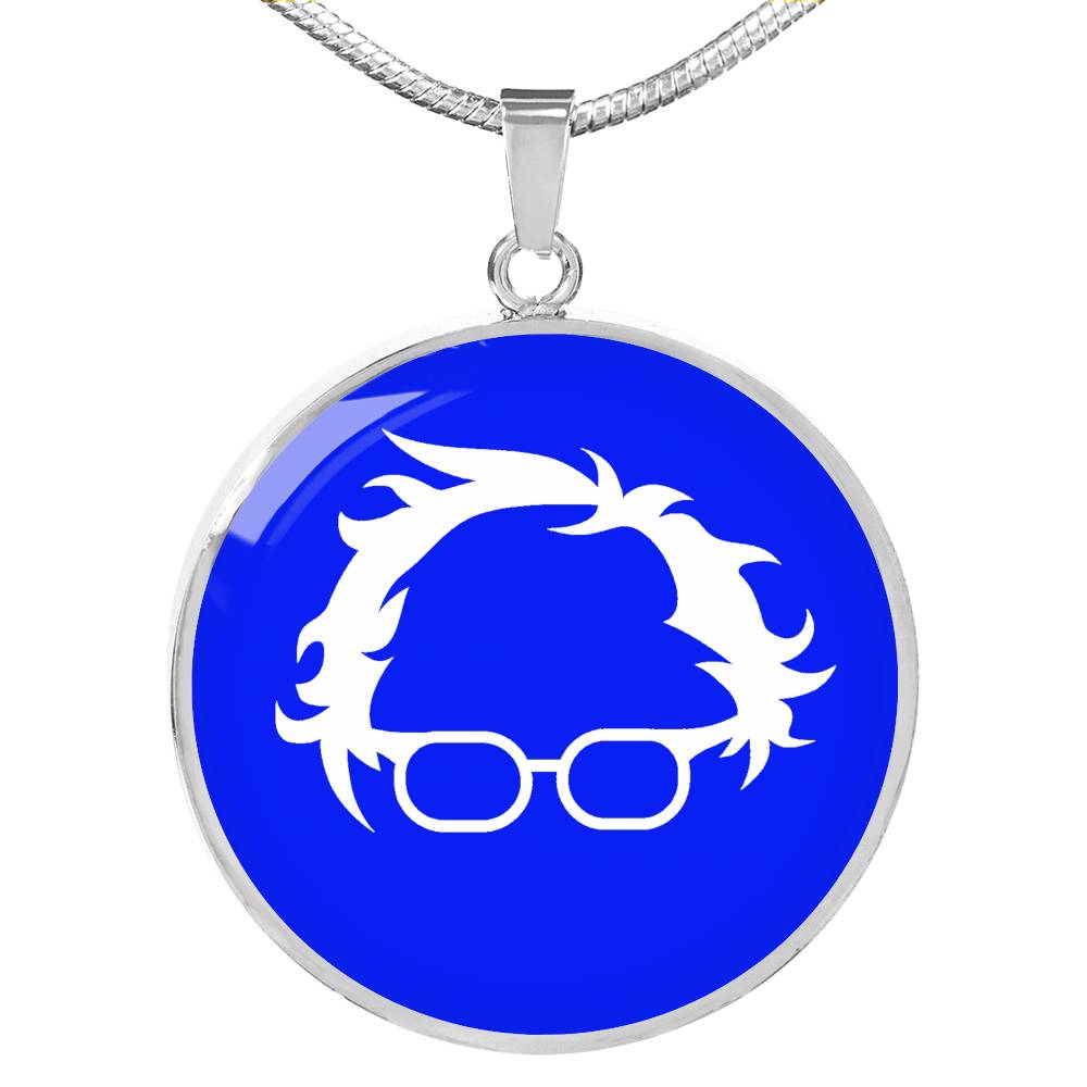 Bernie Sanders Head - Circle Necklace