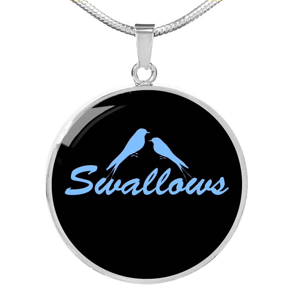 Swallows - Circle Necklace