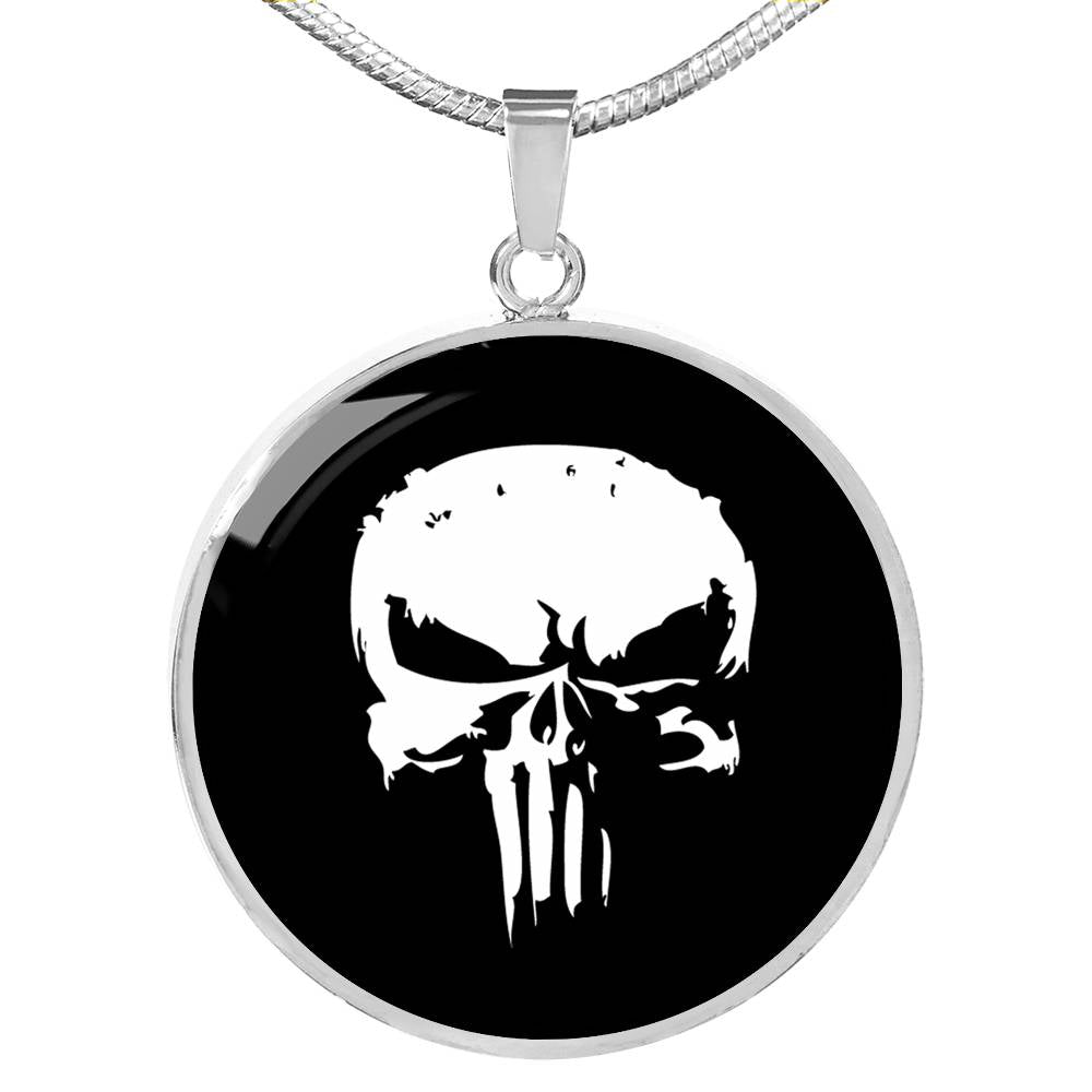 The Punisher Skull - Circle Necklace