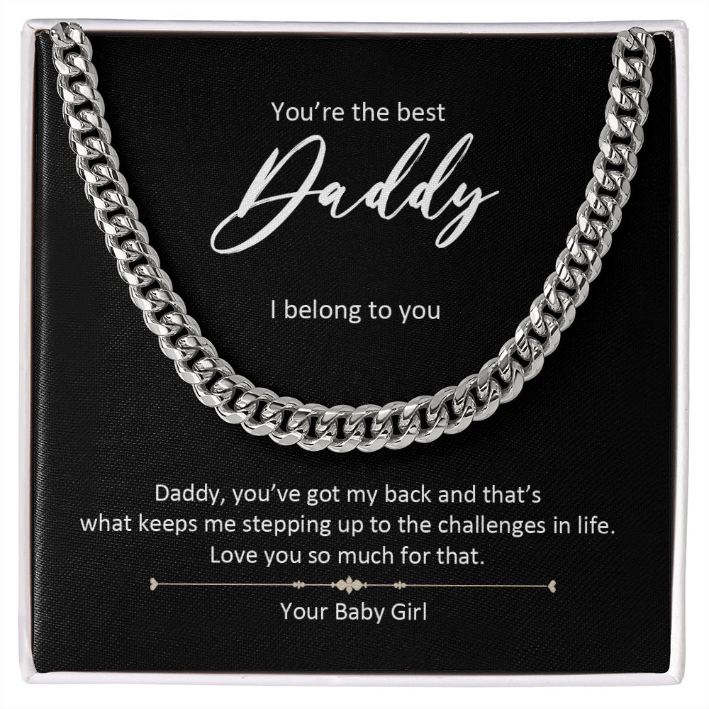 DDLG Gift for Daddy, Link Chain Jewelry Necklace, Gifts for Best Daddy