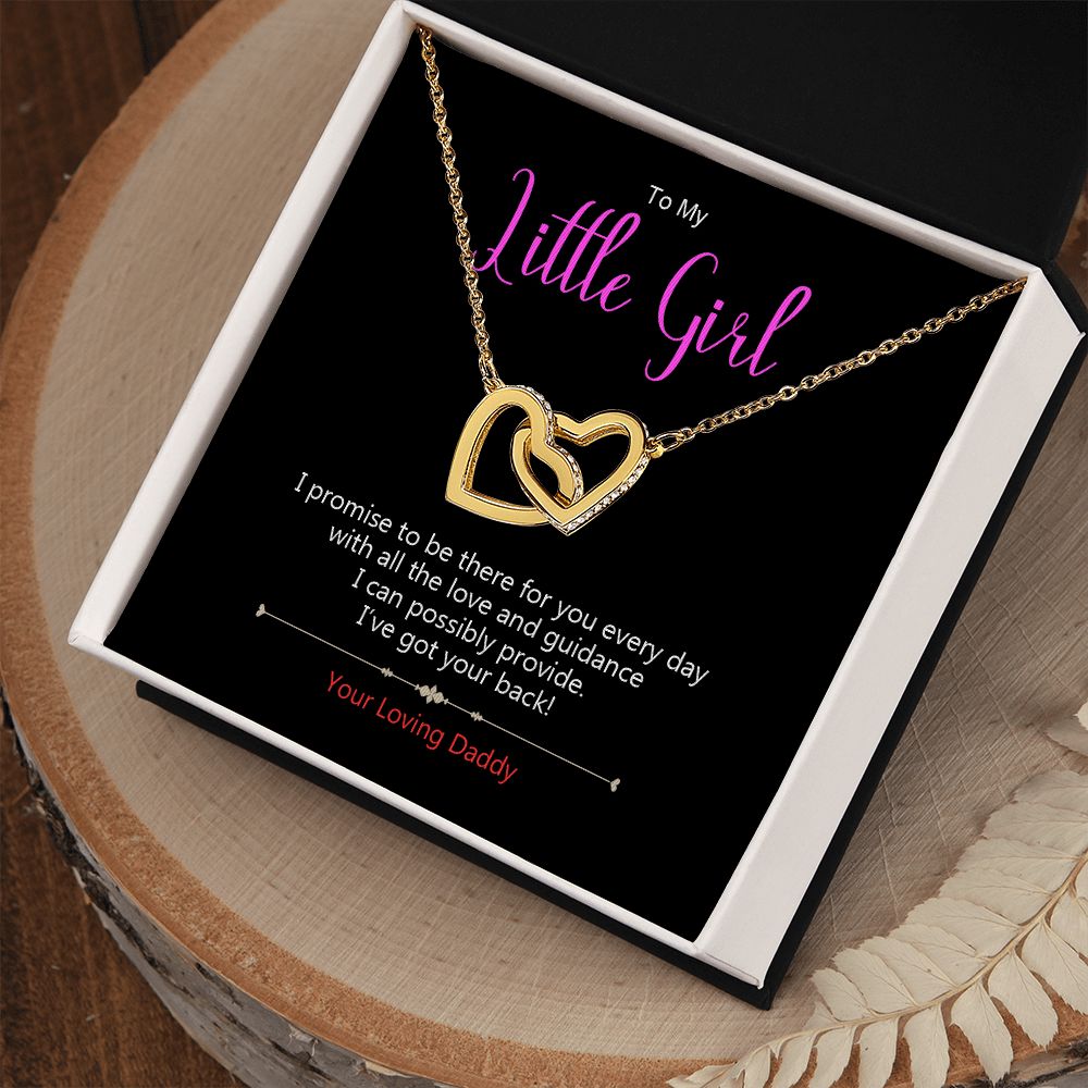 DDLG Necklace Little Girl from Daddy 2 Love Hearts Jewelry
