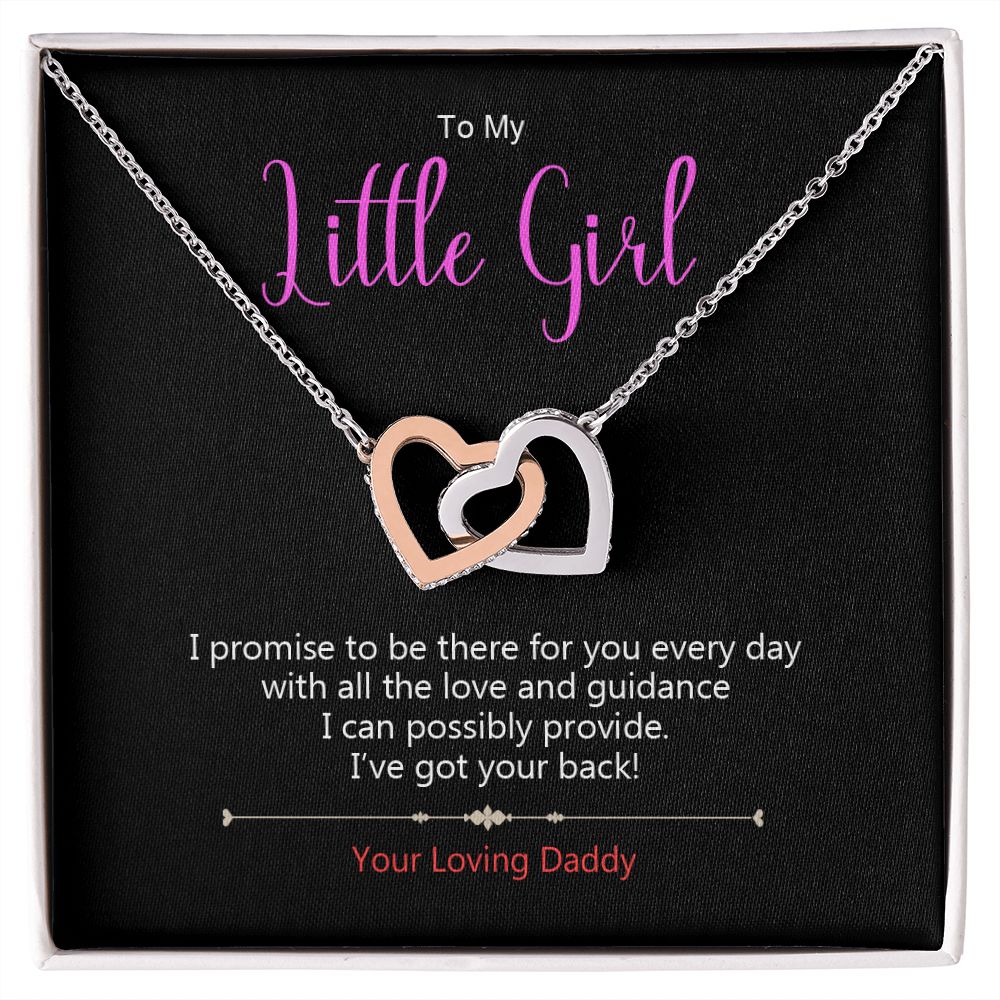 DDLG Necklace Little Girl from Daddy 2 Love Hearts Jewelry