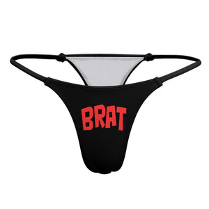 Brat Thong DDLG Spoiled Little Brat Panties Daddys Spoilt Brat Underwear, Age Play Little Space Gag Gift Lingerie Cute Sexy Sub Daddy Dom