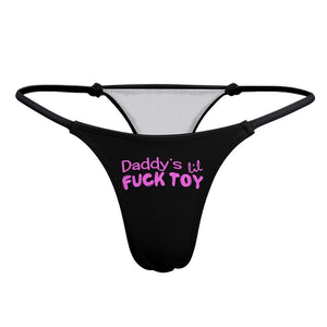 Daddys lil Fuck Toy Panties, DDLG Thong, Cute Daddy Underwear, Sexy Daddy panty, kinky naughty bikini thongs, Daddy Slave Sub, Submissive