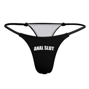 Anal Slut Thong Panties Sexy Knickers Ass Whore thongs underwear Gape Anal Queen, Buttslut Gag Gift, Bachelorette party gift, Naughty panty