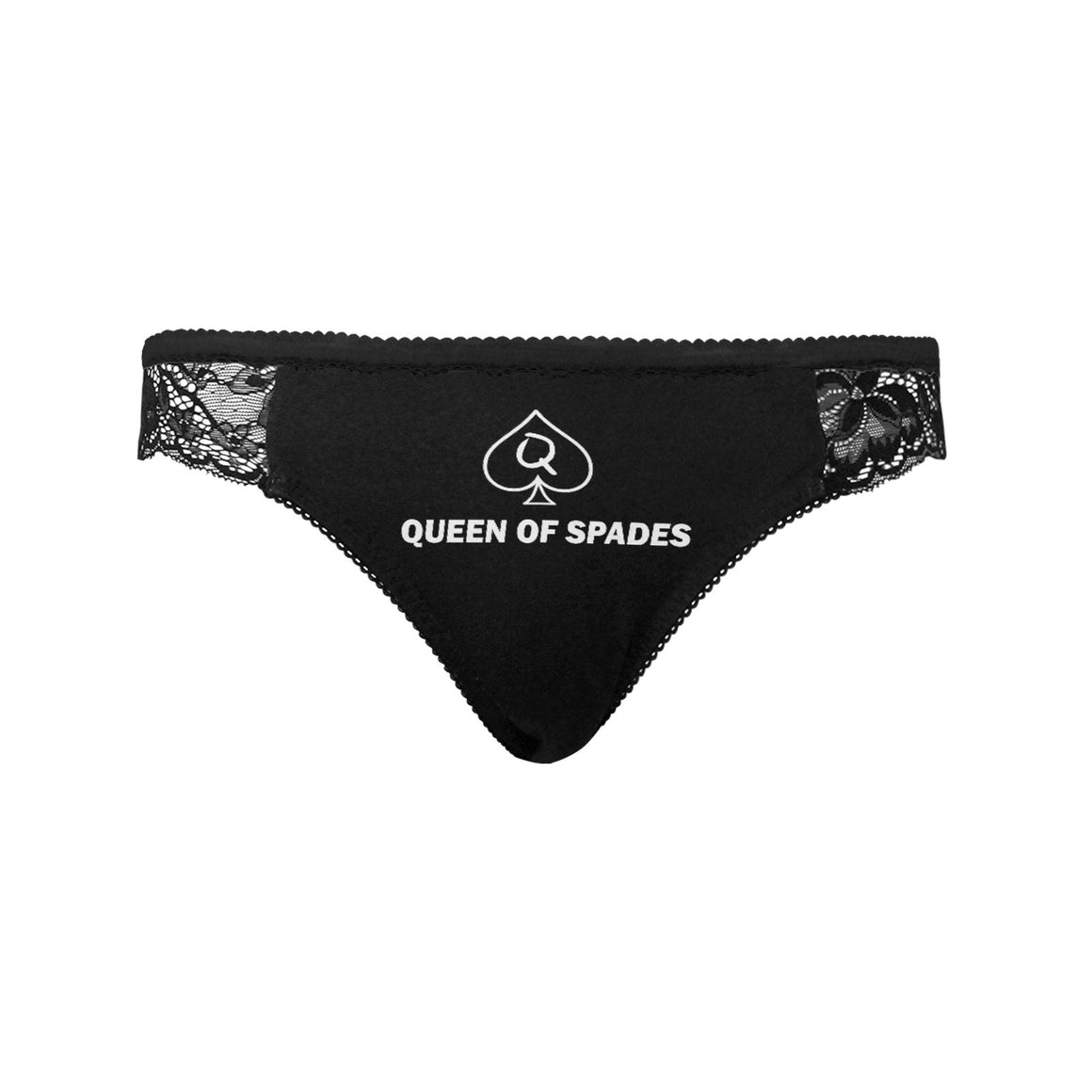 Queen Of Spades BBC Lace Underwear QOS Panties Sexy PAWG Knickers Big Black Cock Lover, bbc only slut Big Black Dick Addict slutty gag gift