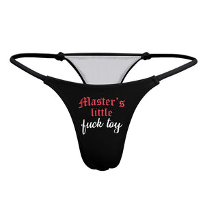 BDSM Thong Masters Little Fuck Toy Underwear Panties, Dom Sub Submissive Owned Kink Fetish DDLG Slave Subspace TPE S M Bondage Edgeplay gift