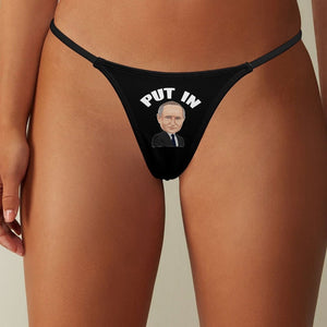 Putin Panties Thong Put In Clothing funny Vladimir Putin underwear, puck futin, Russia Russian president, Putler Ukraine, no to war, peace