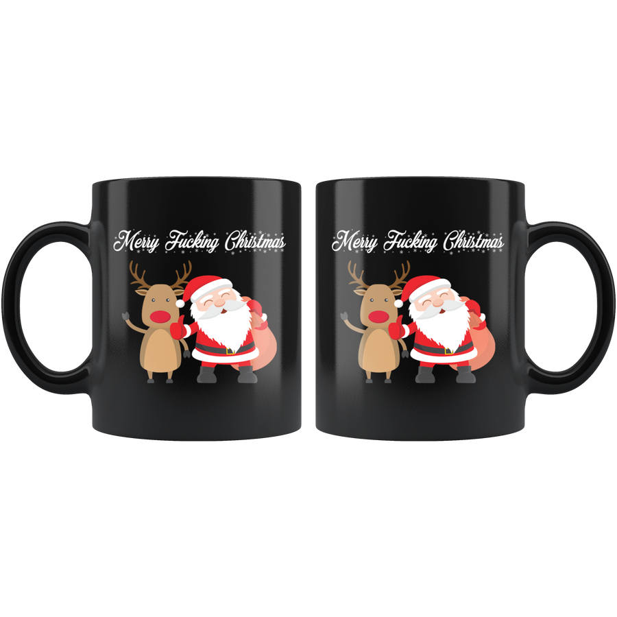 Merry Fucking Christmas - Black Mug