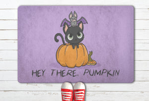 Hey there pumpkin - Halloween doormat