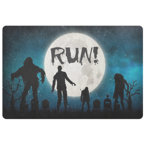 Run! - Halloween Zombie Doormat